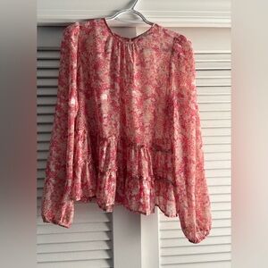 Floral Pink Blouse
